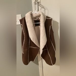 Brown and Cream Western Vest